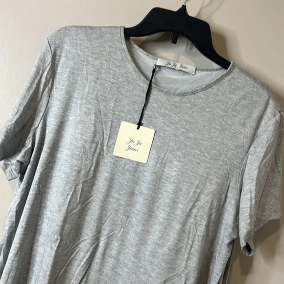 Juju Jams Claire Heather Short Sleeve Top NEW size X Large - Picture 2 of 6